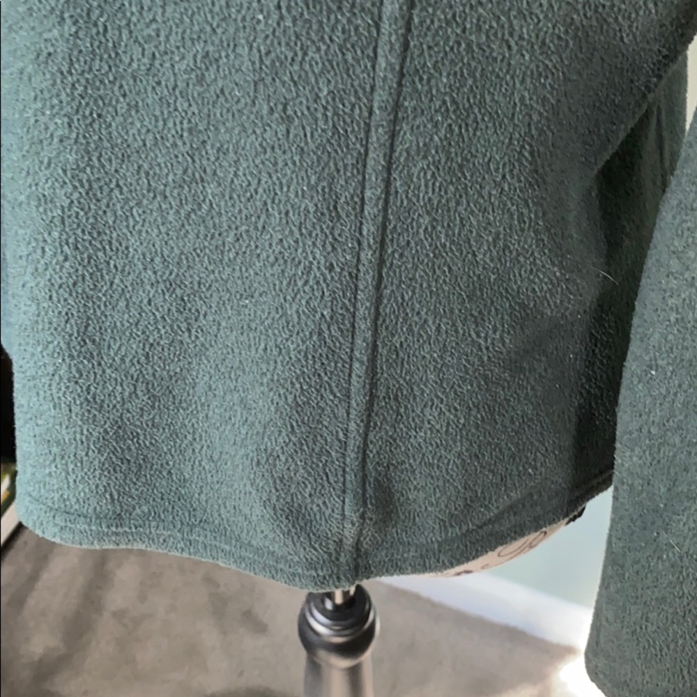 Dark Green North Face Pull Over - image 3